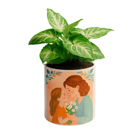 6” Syngonium Evergreen Coffee Mug